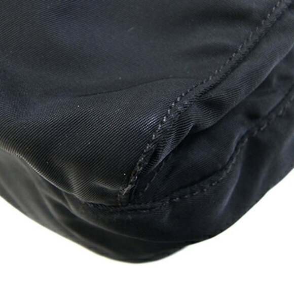PRADA Black Leather Shoulder Bag